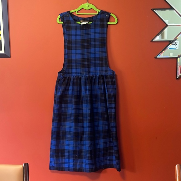 women’s S/M jumper/romper dress looks like pendleton. Preppy, Goth, or Punk it! - Picture 1 of 4